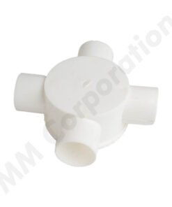 4 Way White PVC Deep Junction Box