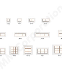 Rectangular Modular Plates Woody Fitting